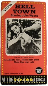 Hell Town (VINTAGE, VHS, 1986, GD) John Wayne, Marsha Hunt, Alan Ladd - Picture 1 of 5