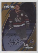 2002-03 ITG Be A Player Signature Series Gold Signatures Ed Jovanovski #029 Auto