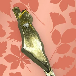 Schönes goldfarbenes Mezuzah Gehäuse - Bild 1 von 3