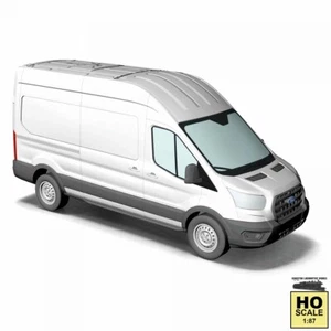 Busch 54502 HO Ford Transit 2014 "Facelift" Cargo Van, White - Picture 1 of 1