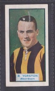 Card FOOTBALLERS - MOTOR CARS by DC Thomson 1930 #19 Aberdeen, Yorston - Picture 1 of 2