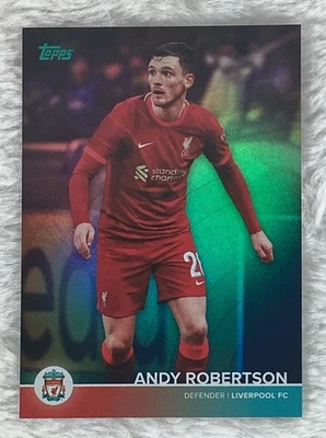 2021-22 Topps Liverpool Team Set ANDY ROBERTSON /150 Teal Foil # 4 - Image 1 of 3