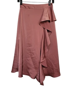 Gonna Zara collezione basic in raso con volant XS - Foto 1 di 9
