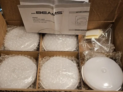5-Mr Beams MB800 30 Lumen LED Wireless Battery Powered Motion Sensing Puck Light - Image 1 of 4