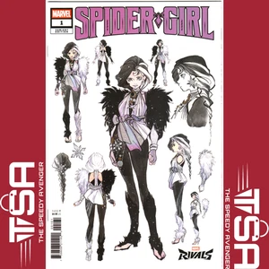 SPIDER-GIRL #1 (Vol 3) Peach Momoko Marvel Rivals Design Variant Luna Snow 2025 - Foto 1 di 3