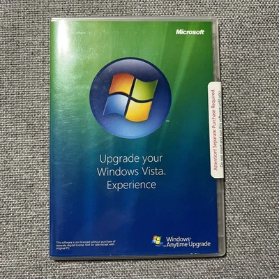 Windows VISTA Anytime Upgrade Disc/ 32 Bit / DVD / New / FACTORY SEALED - Image 1 of 2