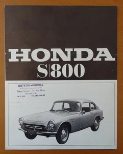 V41073 HONDA S800 COUPE & CABRIOLET - DEPLIANT - NON DATE - 21x27 - FR - Bild 1 von 2