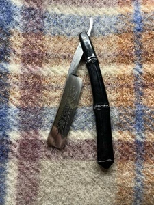 6/8” PIERCE CHEMICAL CO STRAIGHT RAZOR ETCHED - Picture 1 of 2