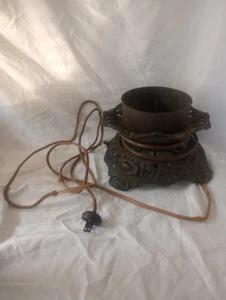 VINTAGE Metal LAMP BASE ORNATE PARTS - Picture 1 of 12