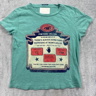 Camiseta Madre Mujer S Verde azulado The Lil Pecado en Ftl Adivino Estampado Gráfico Foto 1 de 4