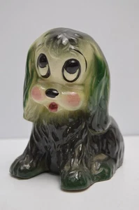 Vintage Puppy Dog Planter MCM Large Eyes Kitschy Ceramic Home Decor - Picture 1 of 12