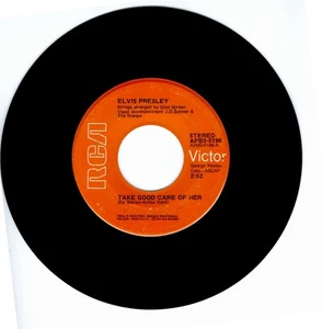 Elvis Presley ~ Take Good Care Of Her/ I've Got A Thing About You Baby 45 Record - Foto 1 di 2