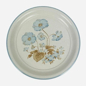 Plato para servir Nitto Overtones Bali flores azules gres - Imagen 1 de 7