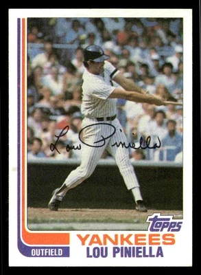 1982 Topps Lou Piniella #538 - New York Yankees - NM+ - Image 1 of 2