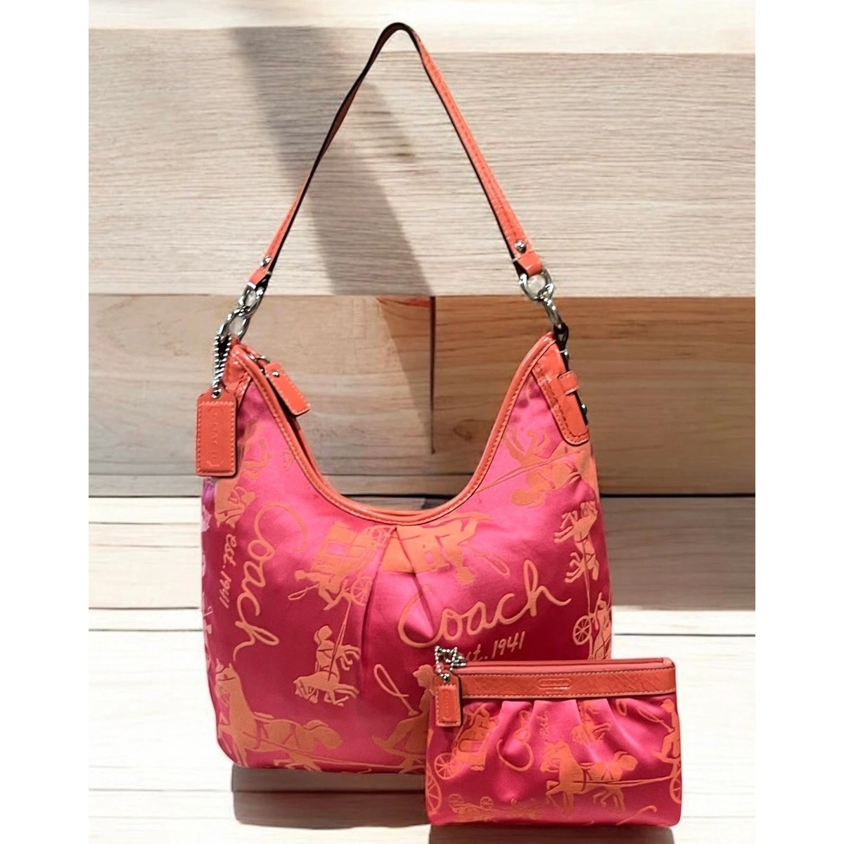 Coach Pink Hobo Bags for Women for sale | eBay