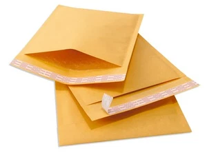 400 #00 TUFF Kraft Bubble Mailers 5x10 Buste Imbottite Autosigillanti 5x10 - Foto 1 di 1