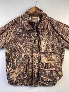Vintage Gamehide Camo Hunting Jacket Men's Size L Lined Mossy Oak Shadow Grass - Picture 1 of 19