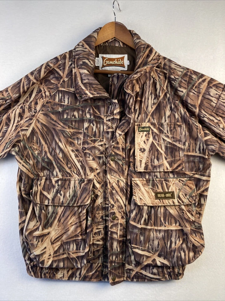 Chaqueta de Caza Camuflada Vintage Gamehide Para Hombre Talla L Forrada Roble Musgo Sombra Hierba Foto 1 de 4