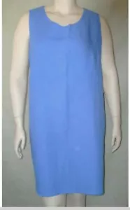 NEW FLAX BOLD GENEROUS 1G LINEN SIMPLICITY DRESS CORNFLOWER - Picture 1 of 1