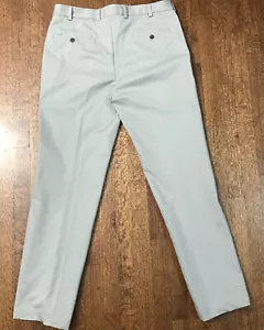 Pantalones chinos Brooks Brothers para hombre Clark clásicos bronceados delanteros planos talla 36x31 - Imagen 1 de 11