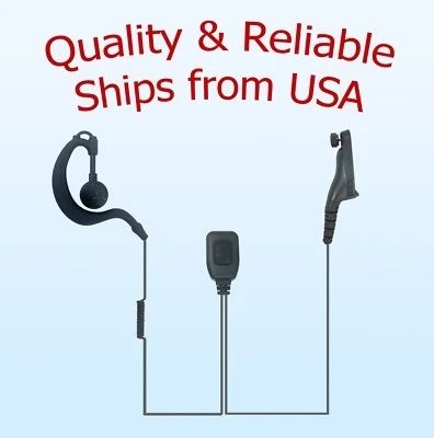 PROMAXPOWER Swivel PTT Earpiece for Motorola Radios XPR7550e, XPR7580e, MTP850S, APX900