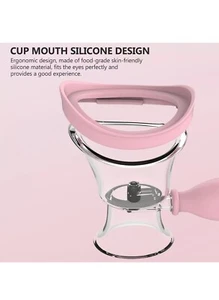 2 pcs Manual Air Pressure Eye Wash Cups, Effective Clean Silicone Squeeze - Picture 1 of 3
