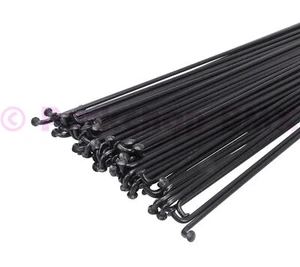 195mm stainless steel bicycle spokes - 14 gauge (2.0mm) 75 ct BLACK - Picture 1 of 1