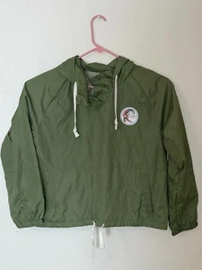 O'neill Crop Hooded Women's Small Long Sleeve Green Pullover - Picture 1 of 5