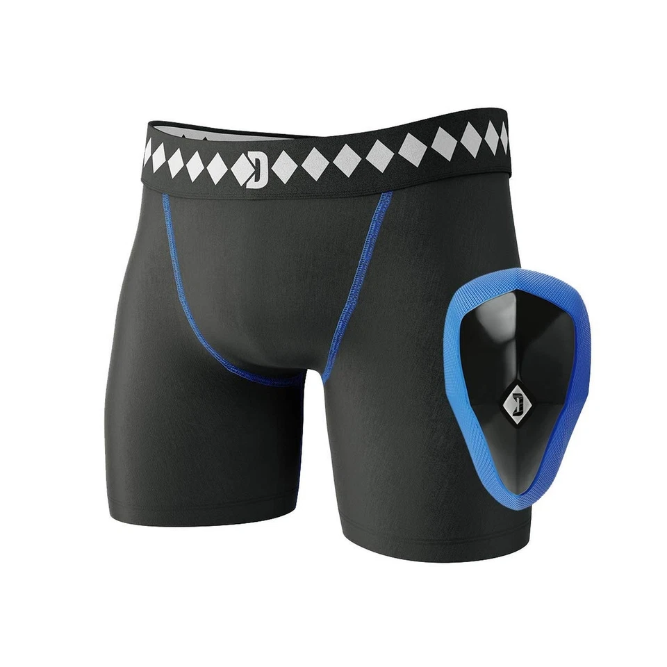 Компрессионный короткий встроенный ремешок Diamond для смешанных боевых искусств и спортивная чашка для паха Protec... - Изображение 1 из 4
