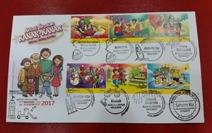 Legoland Lego Setenant strip Stamp Week Malaysia First Day Cover FDC 2017 - Picture 1 of 1