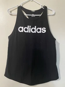 Adidas Damen Tank Top Gr. Large Trainingsshirt schwarz "lesen" Logo - Bild 1 von 13