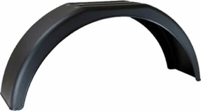 Mudguard Single 13" 13 Inch Deluxe Trailer Wheel Arch Mud Guard Black Plastic - Image 1 of 4