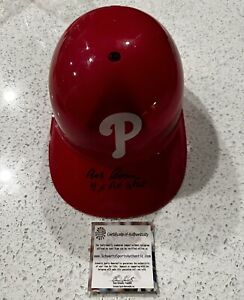 BOB BOONE Autographed Helmet W/COA (Philadelphia Phillies)