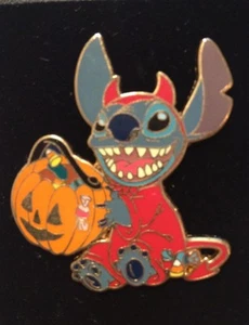 Disney Stitch in Halloween Teufel Kostüm Trick Leckerli Candy Lilo Pin NEU - Bild 1 von 1