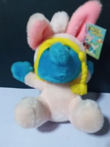 Vintage 1983 Smurfette Easter Bunny Plush Doll Original With Tags - Picture 1 of 3