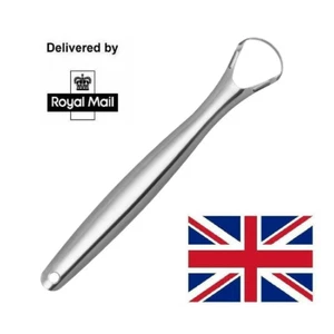 Tongue Scraper Cleaner Dental Care Stainless Steel Hygiene Oral Mouth Tounge UK - Picture 1 of 1