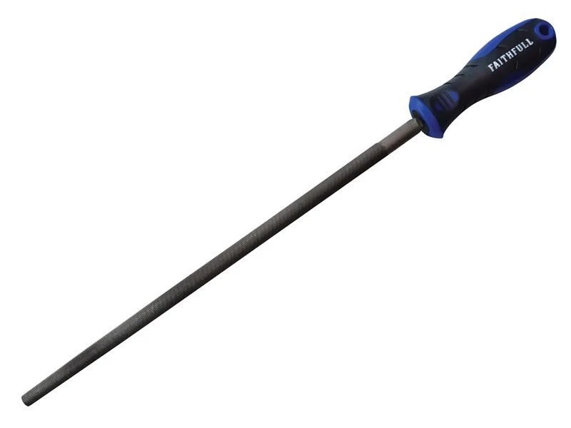 Faithfull - Handled Round Second Cut Engineers File 300mm (12in) - - Image 1 of 1