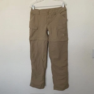 The North Face Paramount Convertible Pants Zip-Off Beige Khaki Tan Women's 6 - Picture 1 of 21