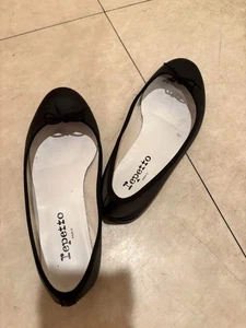 Zapatos de Ballet repetito Cinta Plana Cuero Negro Talla 36 USADOS Japón Envío Gratis - Imagen 1 de 2