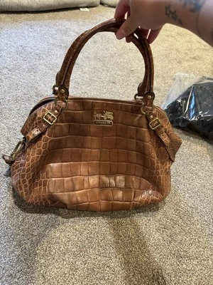 Coach Tan Madison Alligator Print - Image 1 of 4