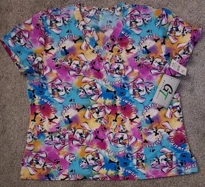 GT Performance Pawsitive Dog Multi Color in Brille Scrub Top Damen 2XLarge - Bild 1 von 17