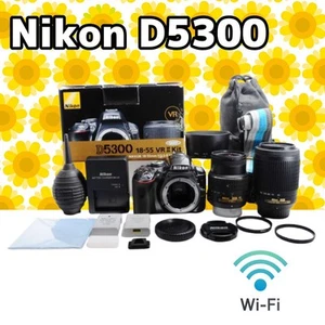 Rare gray color Wi-Fi Nikon D5300 SLR camera - Picture 1 of 12