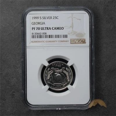 1999-S Proof Silver Georgia State Quarter 25C - NGC PF70 UCAM - San Fransisco - Image 1 of 2