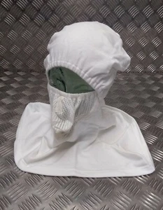 Anti Flash Hood Genuine Royal Navy Issue Fire Retardant FR White Balaclava NEW - Picture 1 of 6