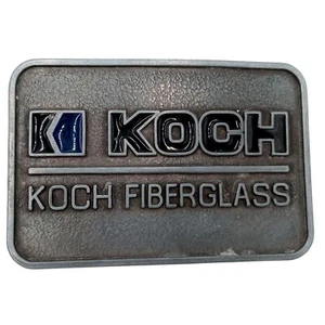 Koch Fiberglass Belt Buckle Wichita Kansas Industries KS Advertising Promo Promo - Picture 1 of 5