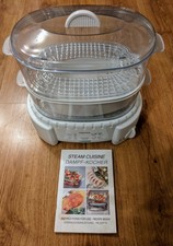 Large Two Tier TEFAL Steam Cuisine 600 Electric Steamer