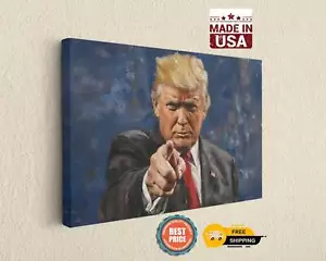 Gemälde von Donald Trump Gemälde Reproduktion - Leinwand Wanddeko - Bild 1 von 8