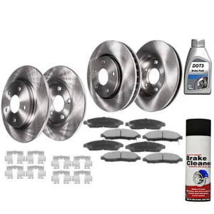 Rotores de freno delanteros y traseros de 330 mm y 334 mm + pastillas de freno para Acura MDX Honda Pilot - Imagen 1 de 8