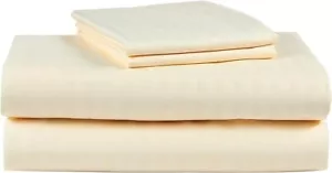Ruthy's Textile 4-teilig 400 Fadenzählung Blatt Set (Königin, beige) - Bild 1 von 1
