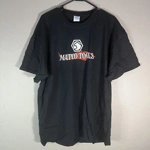 Vintage Matco Tools Shirt Mens Large Black hot rod Mechanic Shop Truck Logo Tee - Picture 1 of 2